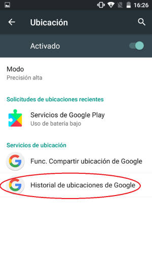 ubicación con google maps